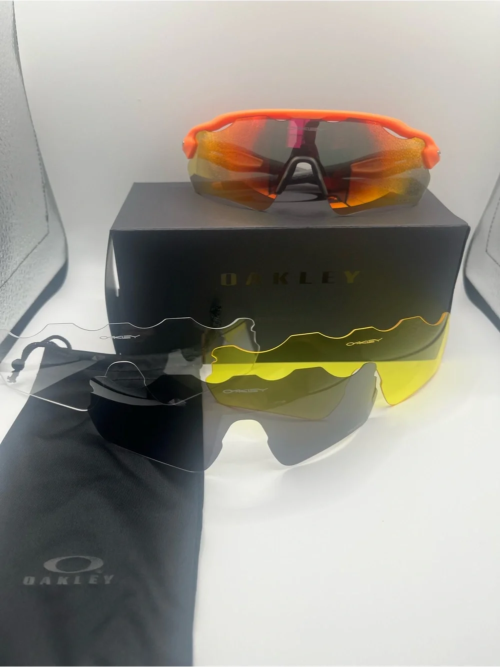 Men's Orange Sports Sunglasses - Performance Swim/Active Eyewear